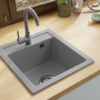 Sada VERY GRAY: Granitový drez Decoro 0.0s + Batérie + sifón