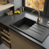 Sada GOLD PREMIUM: Granitový drez Decoro 1.0 + Batérie + sifón - Image 2