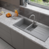 Sada VERY GRAY: Granitový drez Decoro 1.5b + Batérie + sifón - Image 2