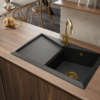 Sada GOLD PREMIUM: Granitový drez Diamond 1.0 + Batérie + sifón - Image 2