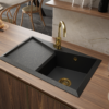 Sada GOLD PREMIUM: Granitový drez Diamond 1.0 + Batérie + sifón