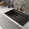 Sada GOLD PREMIUM: Granitový drez Luxor 1.0 + Batérie + sifón