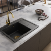 Sada GOLD PREMIUM: Granitový drez Luxor 1.0s + Batérie + sifón - Image 2