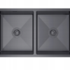 Nerezový drez s PVD technológiou Volante Dark 80x45 cm + Sifón (vo farbe drezu)