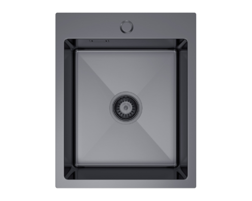 Nerezový drez Clevia Dark 40×50 cm + Sifón