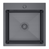Nerezový drez s PVD technológiou Celvion Dark 46x45 cm + Sifón
