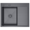Nerezový drez s PVD technológiou Lucina Dark L 58x48 cm + Sifón