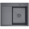 Nerezový drez s PVD technológiou Lucina Dark R 58x48 cm + Sifón