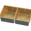 Nerezový drez s PVD technológiou Volante Gold 80x45 cm + Sifón (vo farbe drezu) - Image 2
