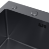 Nerezový drez s PVD technológiou Lucina Dark L 58x48 cm + Sifón - Image 3