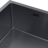 Nerezový drez s PVD technológiou Volante Dark 80x45 cm + Sifón (vo farbe drezu) - Image 3