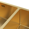 Nerezový drez s PVD technológiou Volante Gold 80x45 cm + Sifón (vo farbe drezu) - Image 3