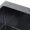 Nerezový drez s PVD technológiou Aurelia Dark R 78x49 cm + Sifón + Dávkovač čistiaceho prostriedku - Image 3
