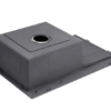 Nerezový drez s PVD technológiou Lucina Dark R 58x48 cm + Sifón - Image 4