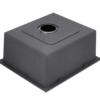 Nerezový drez s PVD technológiou Celvion Dark 46x45 cm + Sifón - Image 4