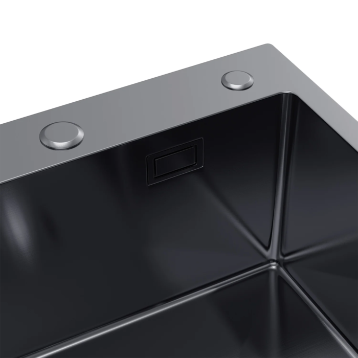 Nerezový drez Aurelia Dark L 78×49 cm + Sifón + Dávkovač čistiaceho prostriedku - Image 3